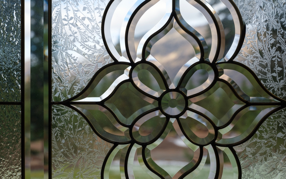 The,Detail,Of,Frosted,Leaded,Glass,Patterns,On,A,Door